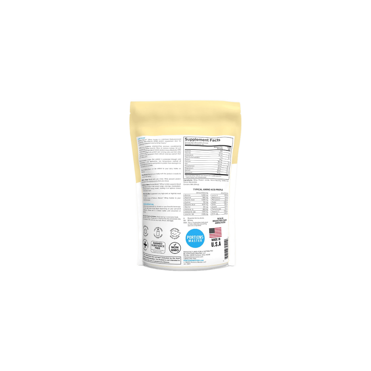 Portions Master Whey Isolate Protein