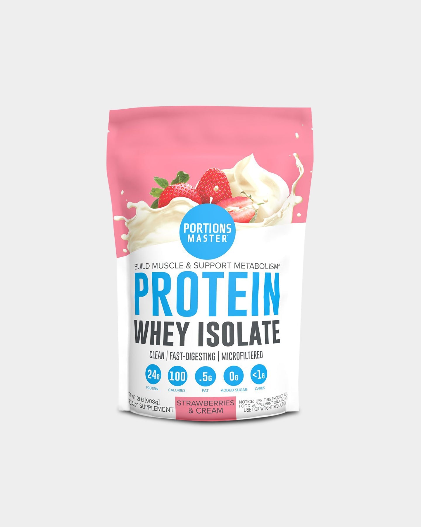 Portions Master Whey Isolate Protein - Bodybuilding.com