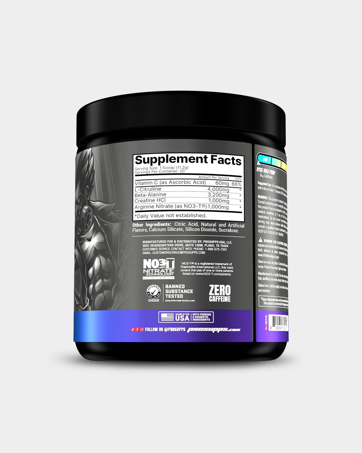 Pro Supps HYDE Max Pump Stim - Free Pre Workout - Bodybuilding.com