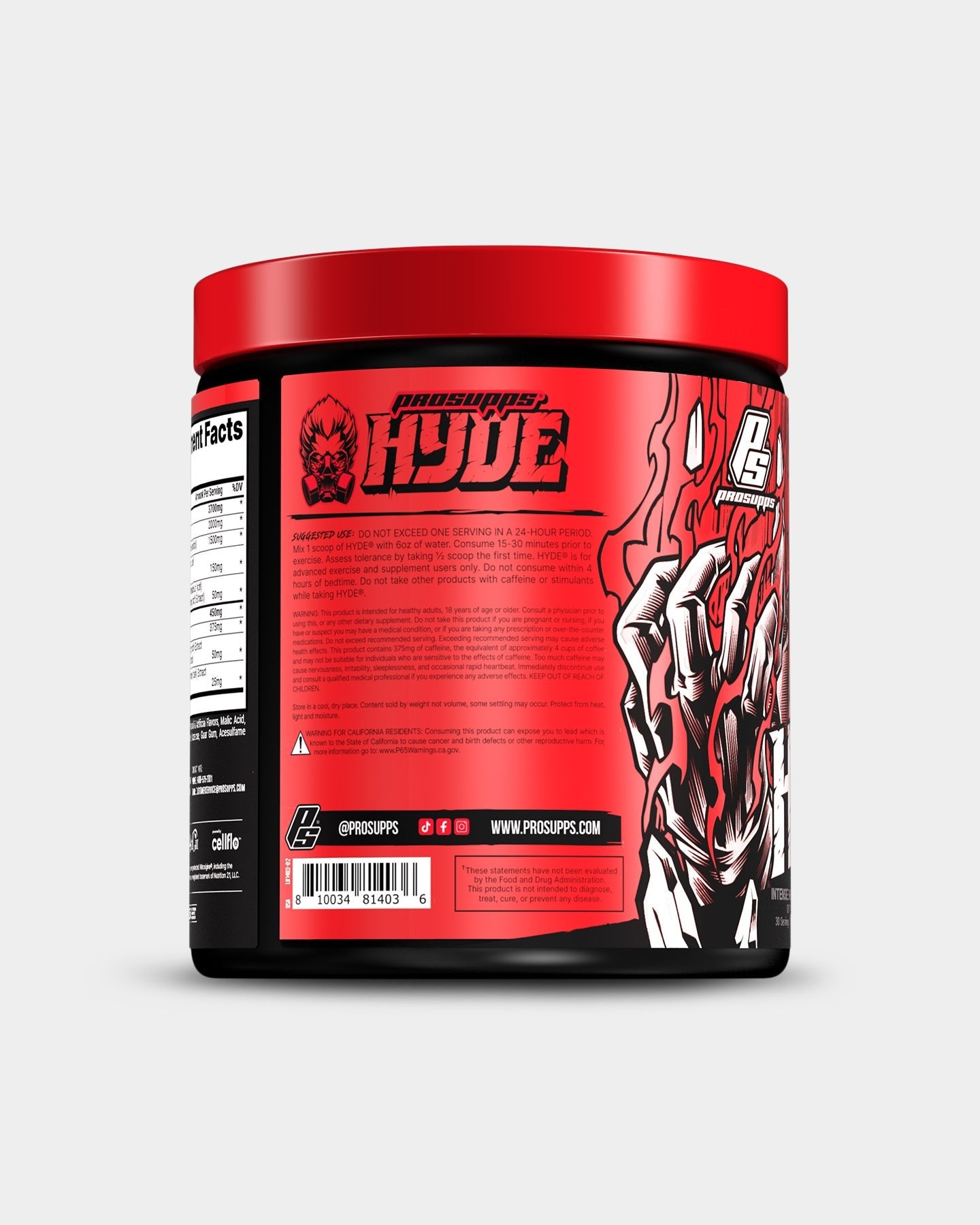 Pro Supps HYDE Pre Workout - Bodybuilding.com