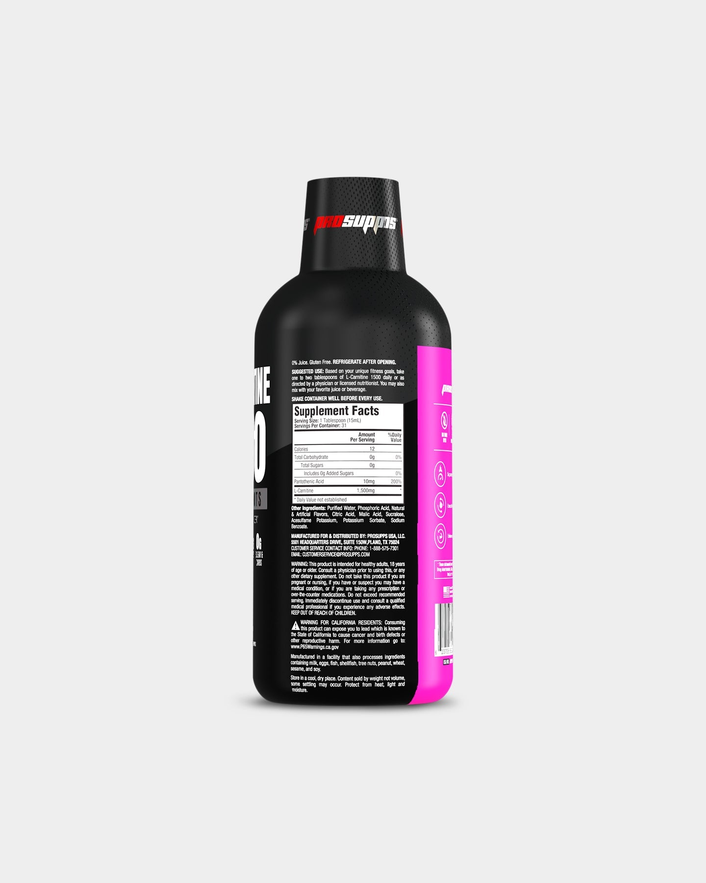 Pro Supps L-Carnitine 1500 Liquid Shots Pro Supps L-Carnitine 1500 Liquid Shots
