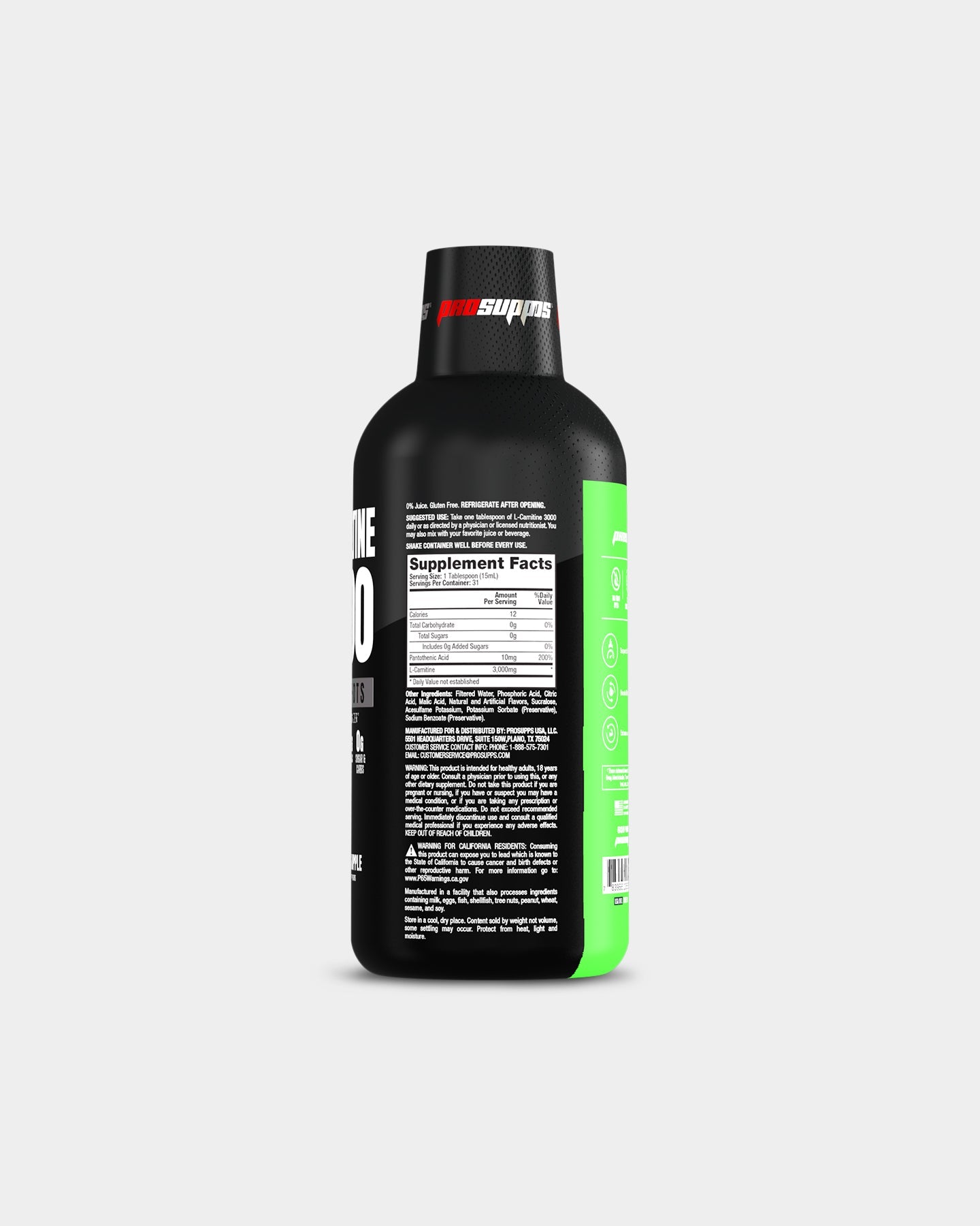 l carnitine juice Pro Supps | L-Carnitine 3000