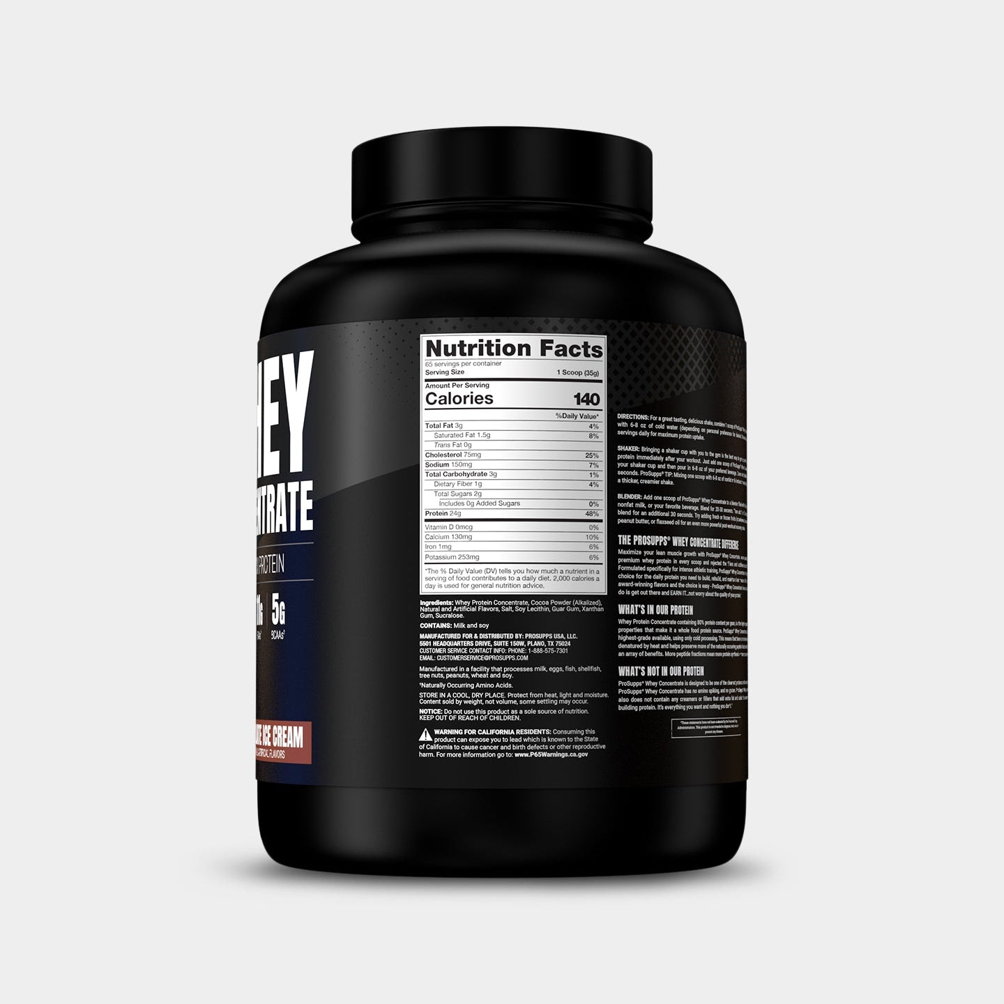 Pro Supps Whey Concentrate Chocolate - Bodybuilding.com