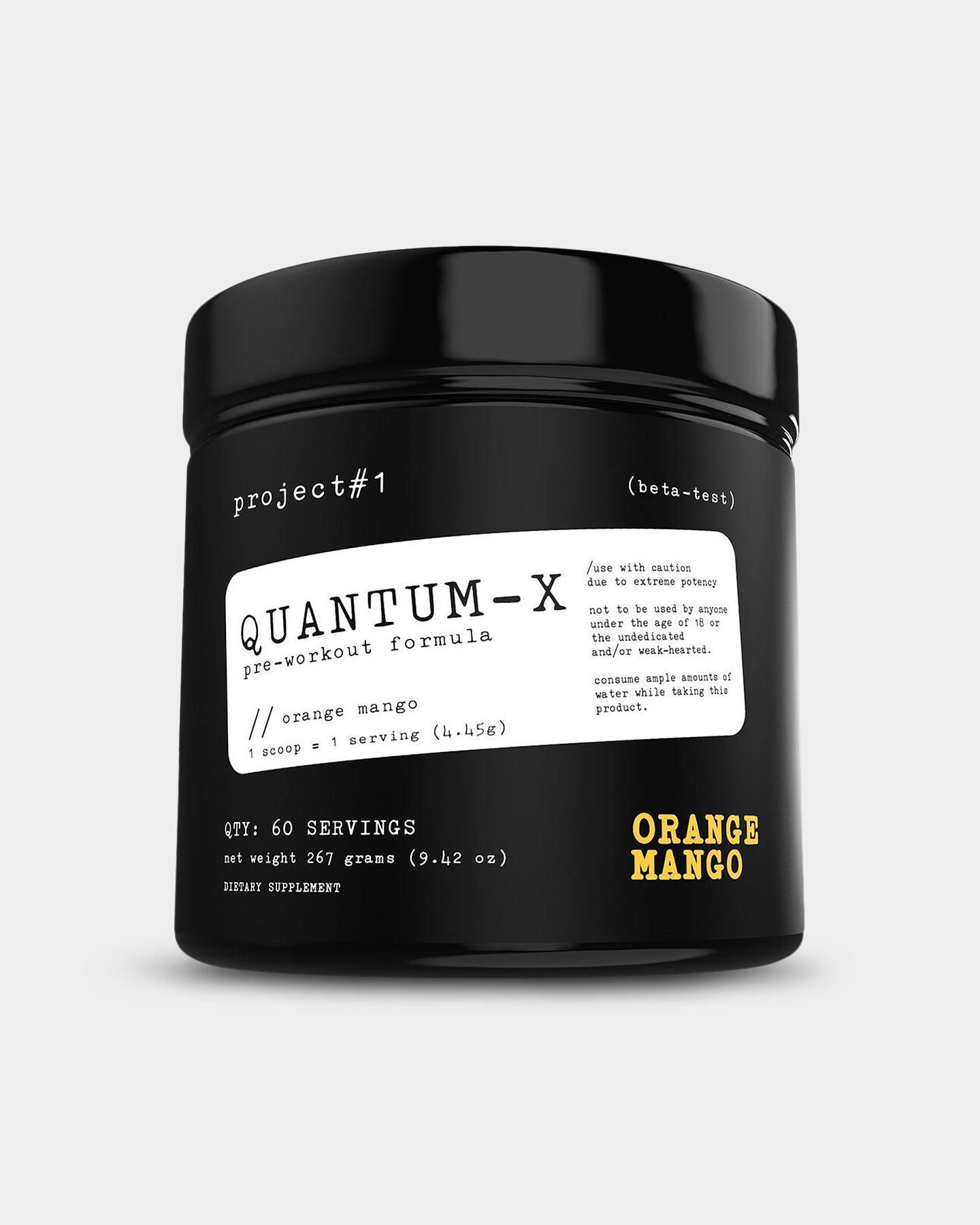 Project#1 Nutrition Quantum - X Pre - Workout - Bodybuilding.com