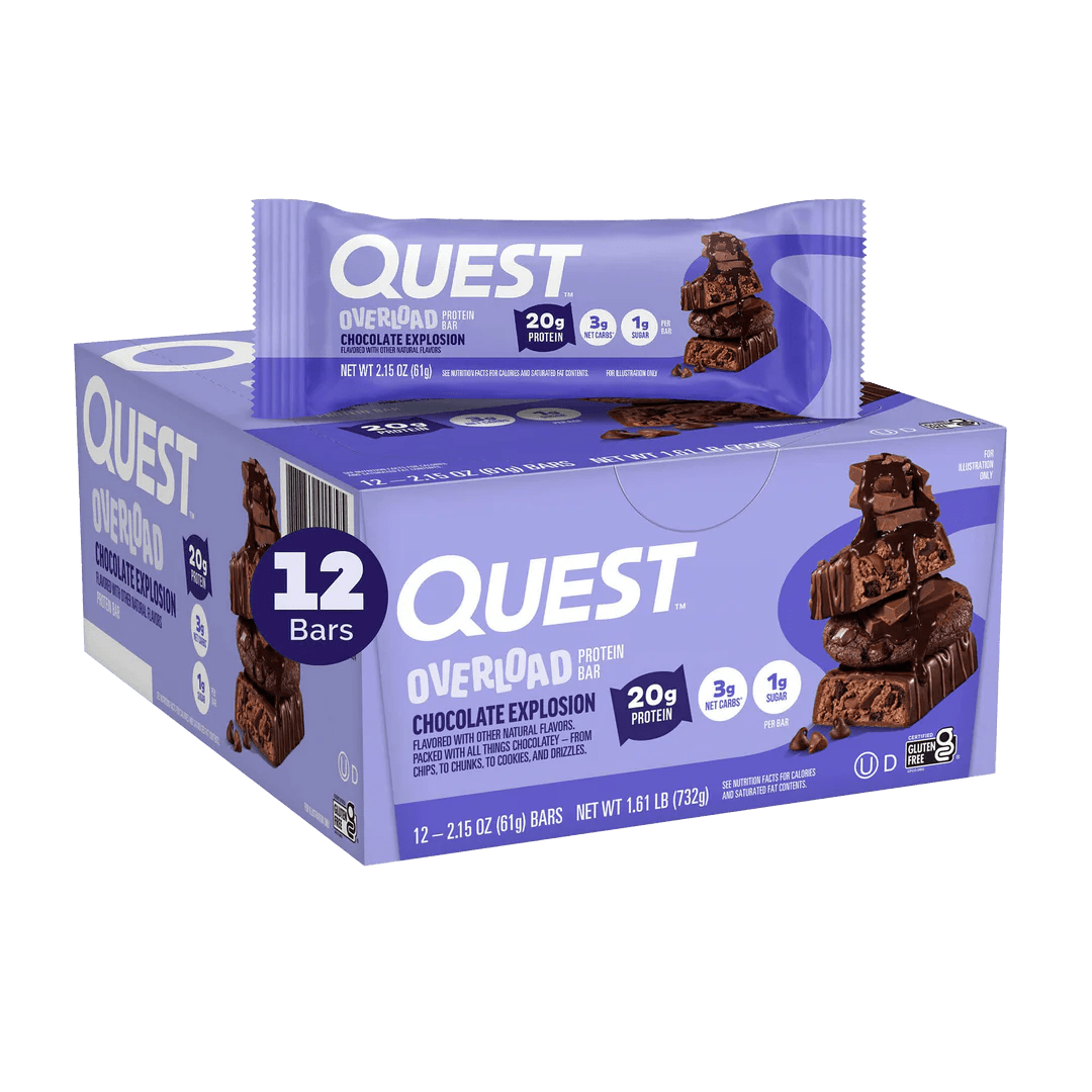 Quest Overload Protein Bars 12 Pack - Bodybuilding.com