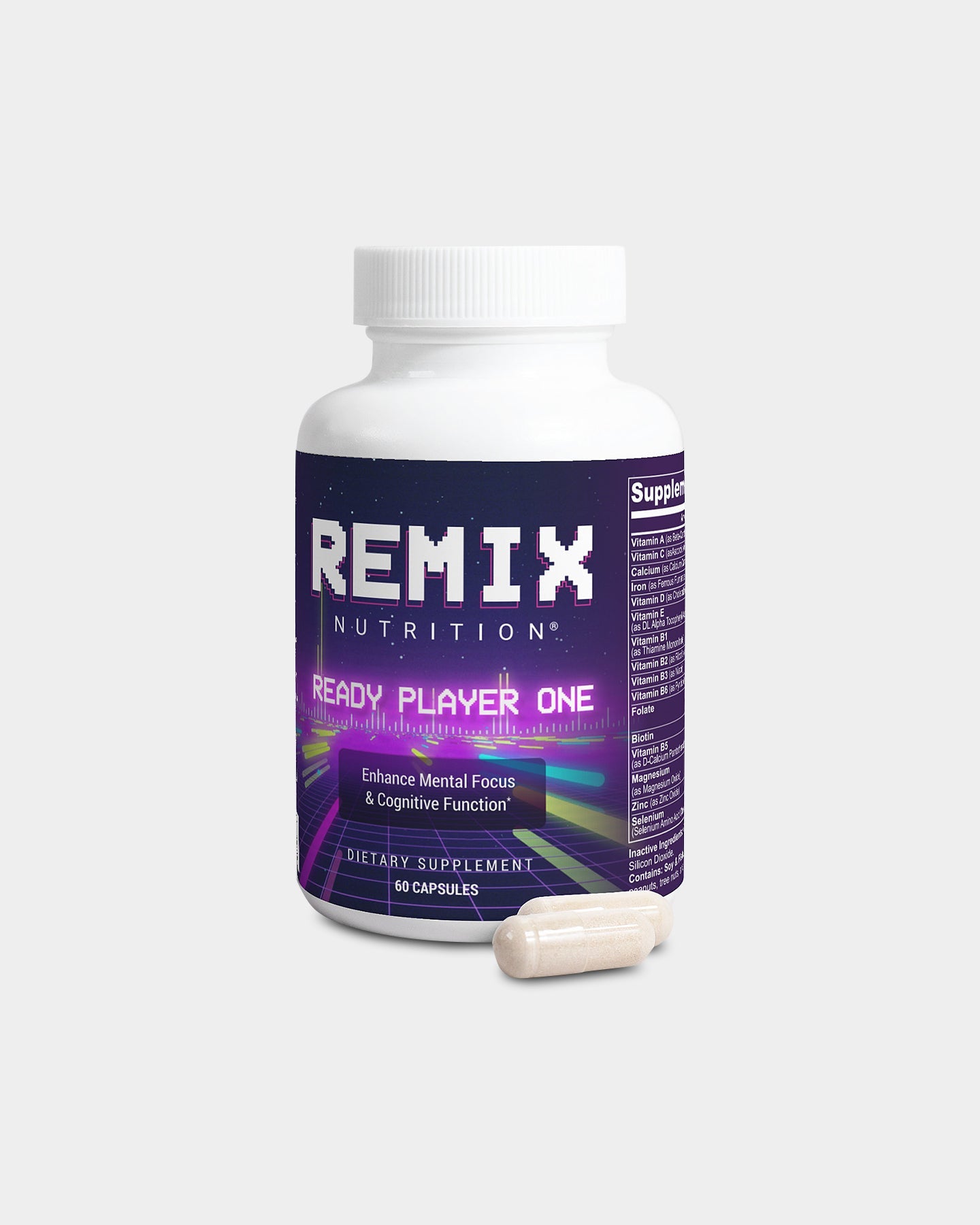 REMIX Nutrition Ready Player One Nootropic and Focus Supplement - Bodybuilding.com