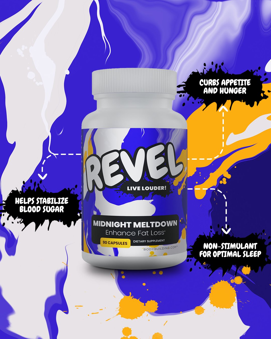 REVEL Midnight Meltdown Fat Burner - Bodybuilding.com