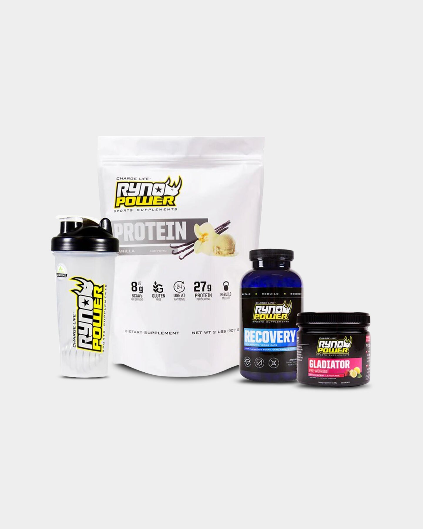 Ryno Power Body Builder Bundle, 4 Items - Bodybuilding.com