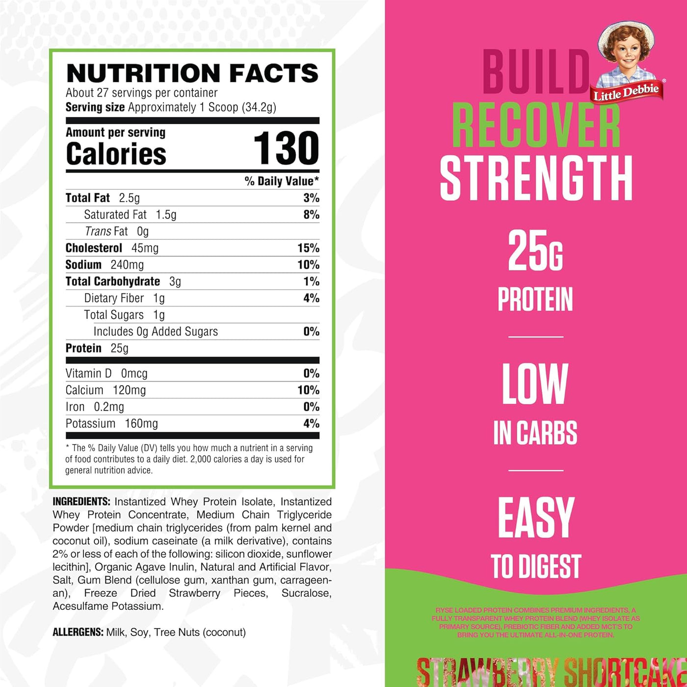 Ryse Loaded Protein, 27 Servings - Bodybuilding.com