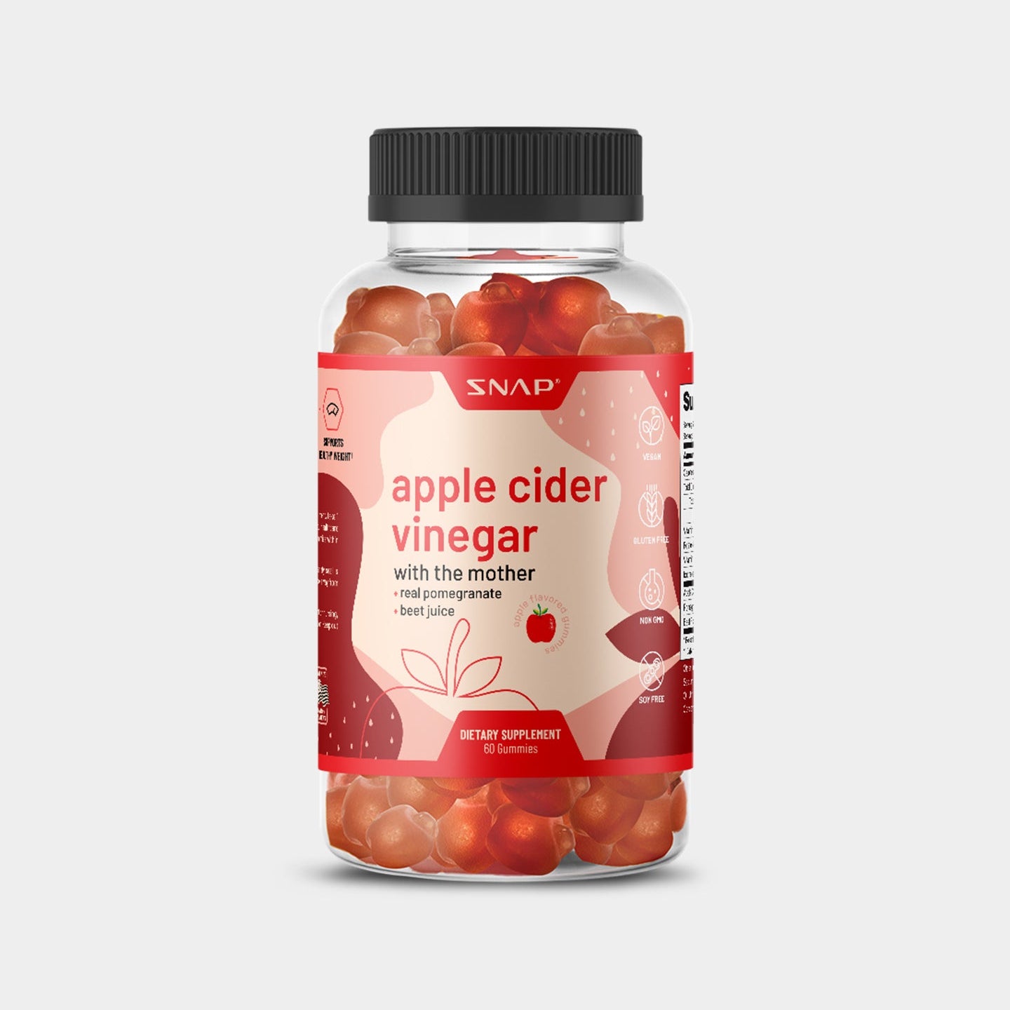 SNAP Supplements Apple Cider Vinegar Gummies - Bodybuilding.com