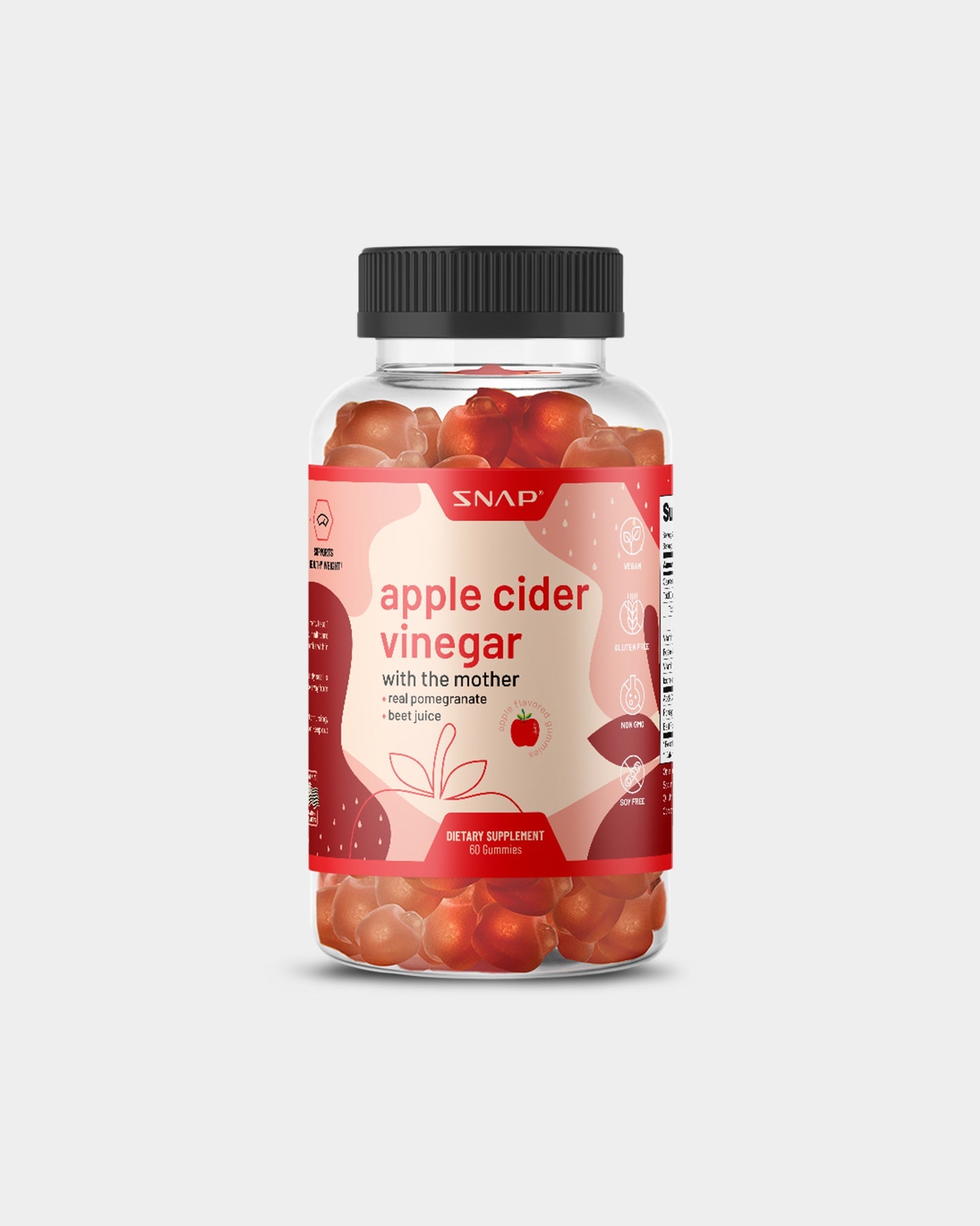 SNAP Supplements Apple Cider Vinegar Gummies - Bodybuilding.com