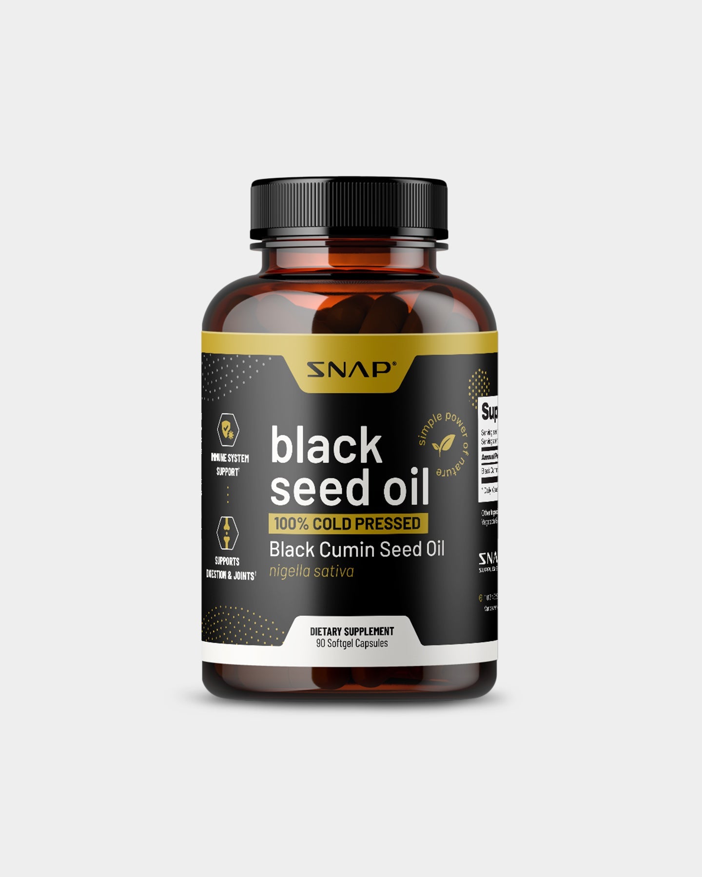 SNAP Supplements Black Seed Oil - Bodybuilding.com