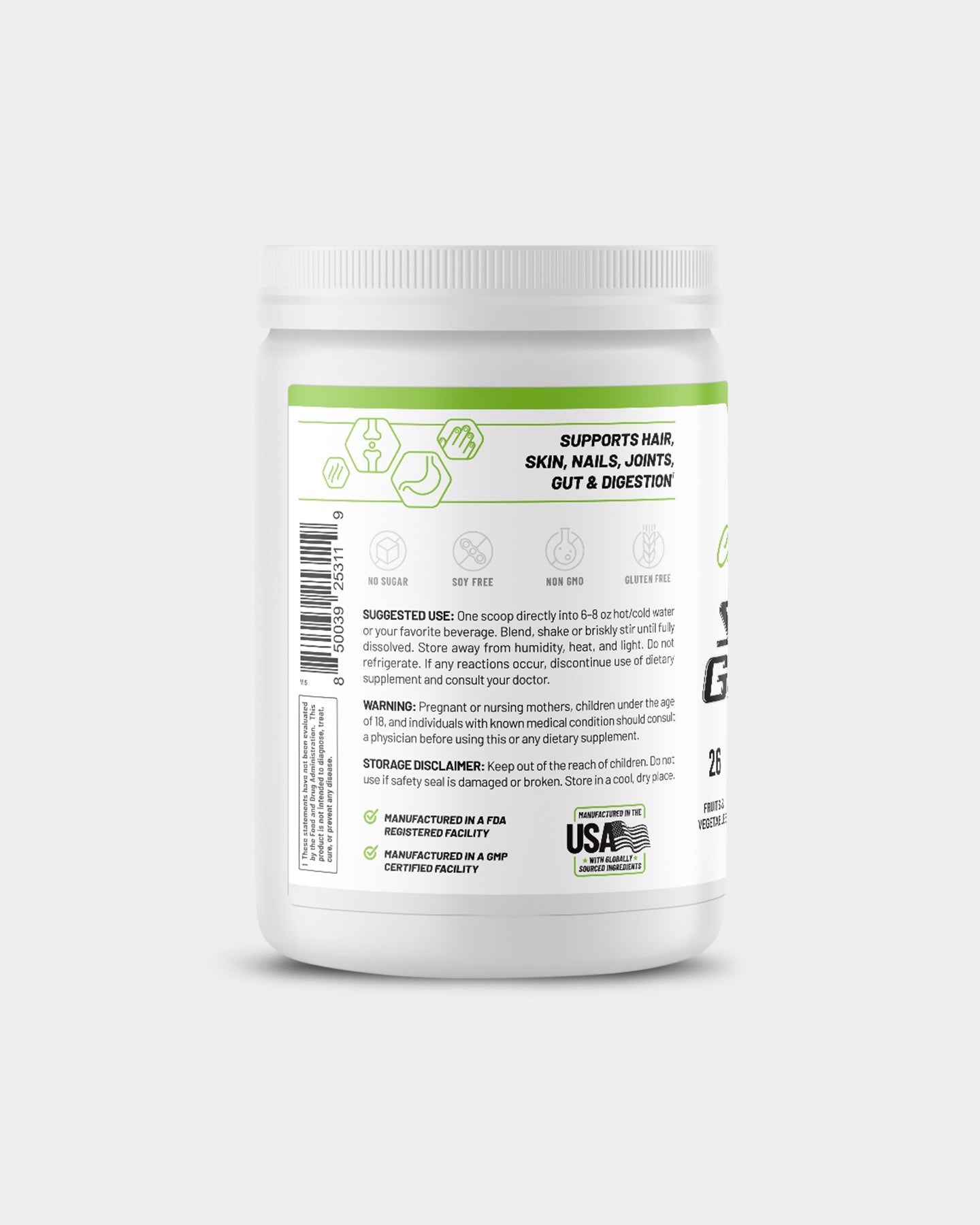 SNAP Supplements Collagen + Super Greens - Bodybuilding.com