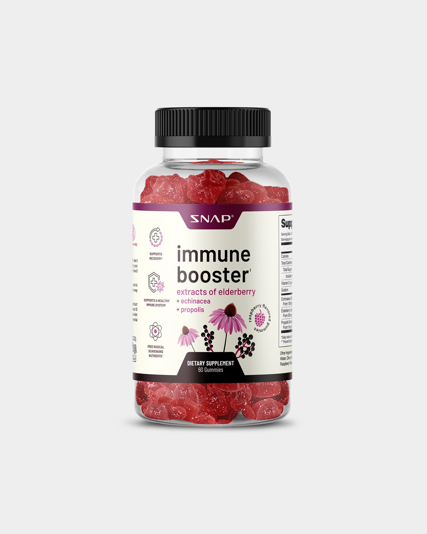 SNAP Supplements Immune Booster - Elderberry Gummies - Bodybuilding.com