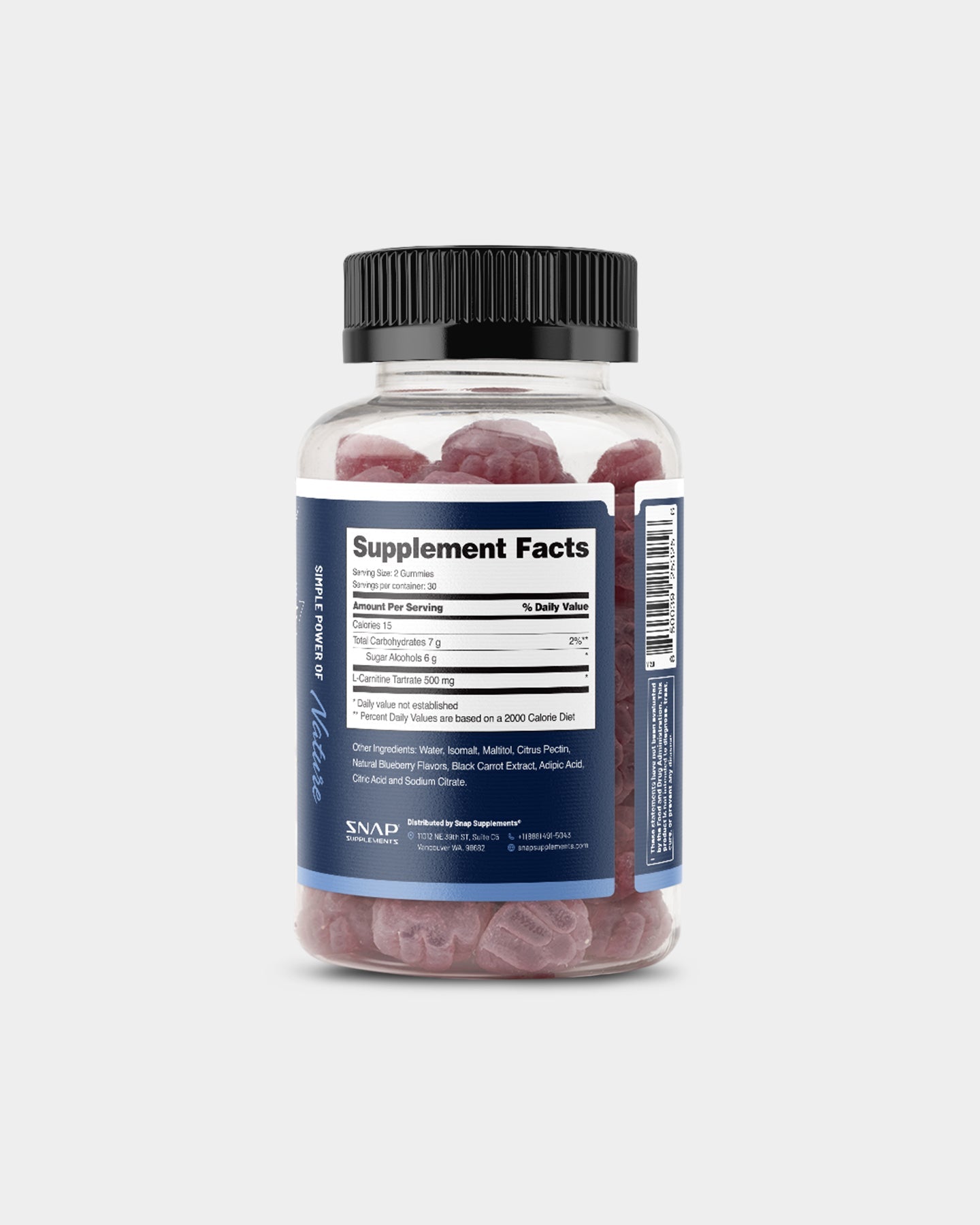 SNAP Supplements L - Carnitine Gummies - Bodybuilding.com