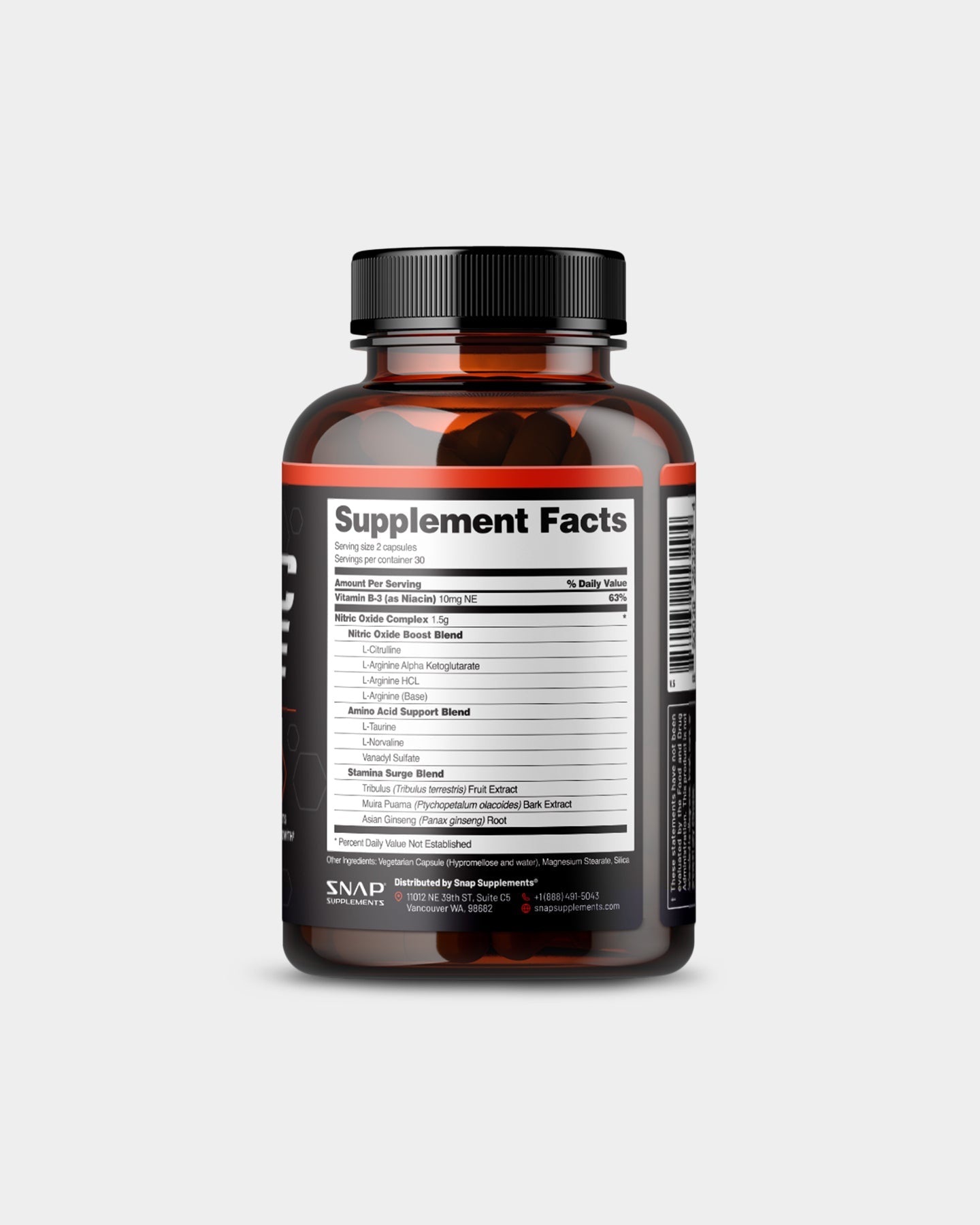 SNAP Supplements Nitric Oxide Booster - Bodybuilding.com