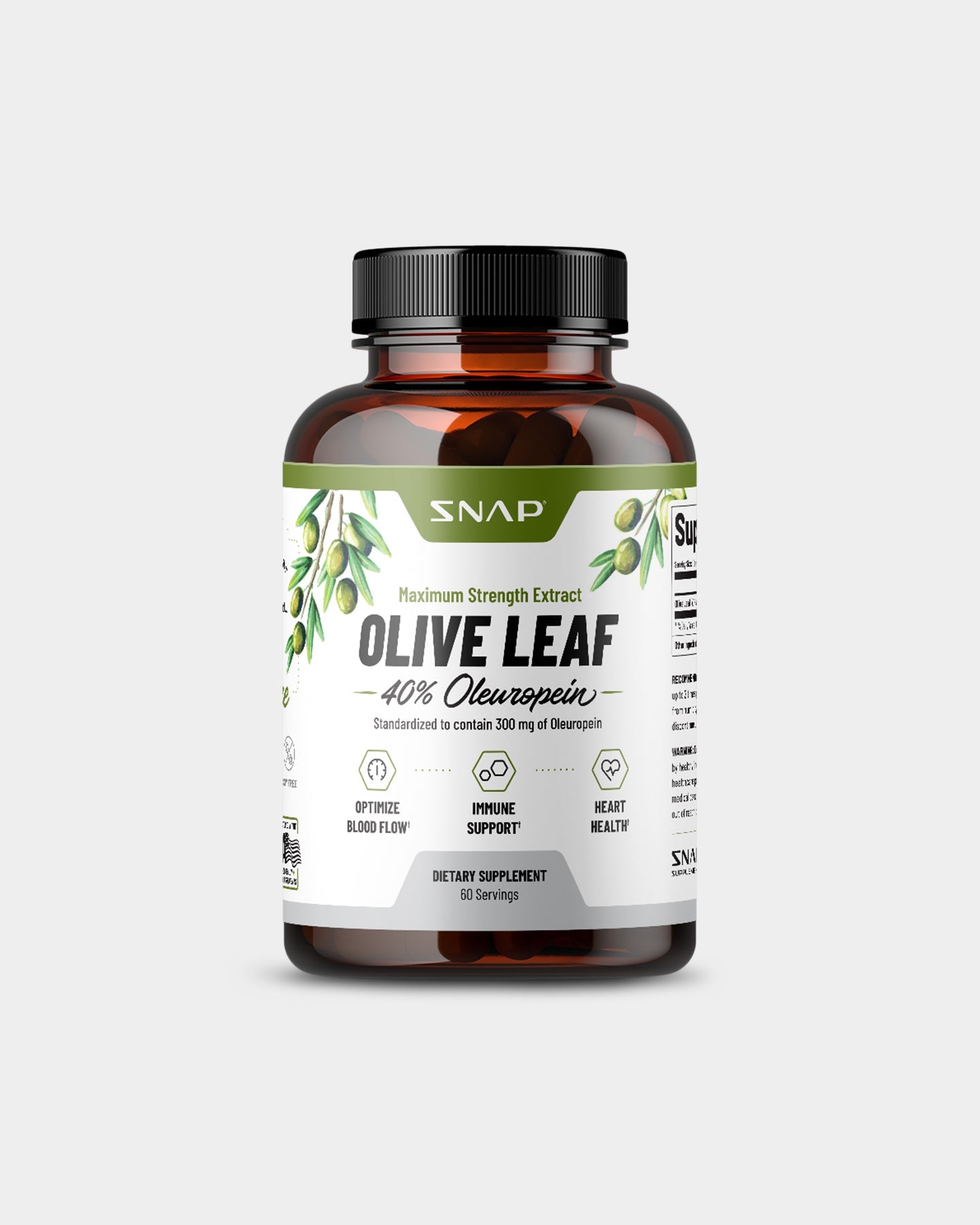 SNAP Supplements Olive Leaf Extract - Bodybuilding.com