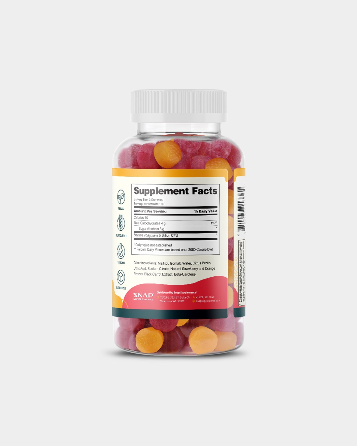 SNAP Supplements Probiotic Gummies - Bodybuilding.com