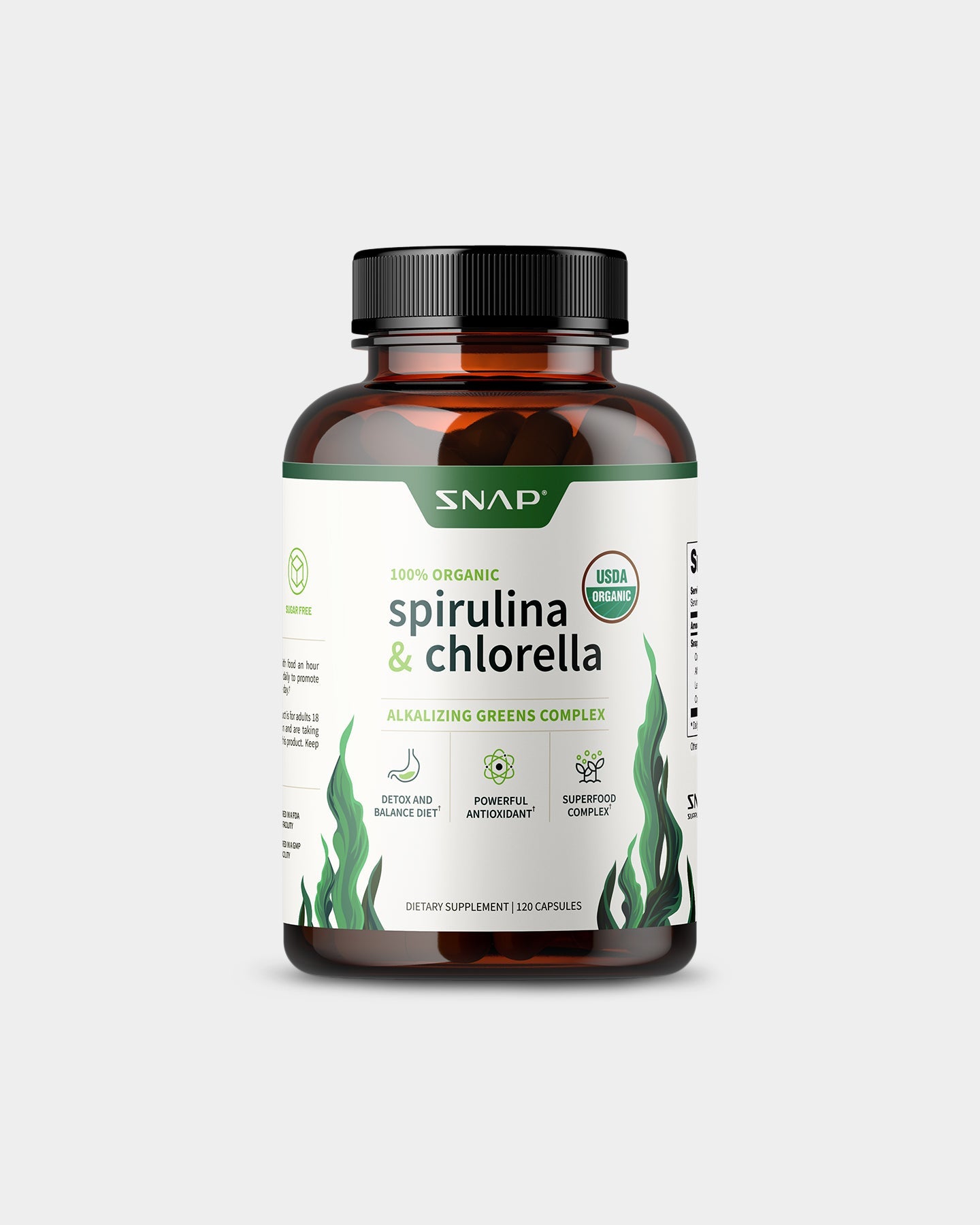 SNAP Supplements Spirulina & Chorella - Bodybuilding.com