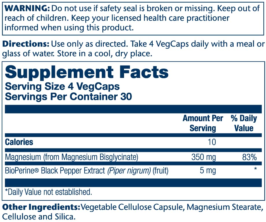 Solaray Magnesium Glycinate - Bodybuilding.com