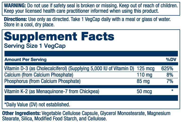Solaray Vit D3 + K2 - Bodybuilding.com