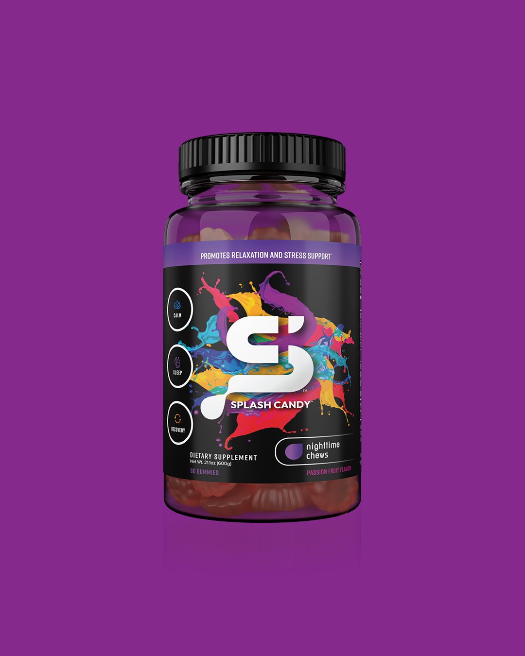 Splash Candy Nighttime Sleep Well Chews with Melatonin - Bodybuilding.com