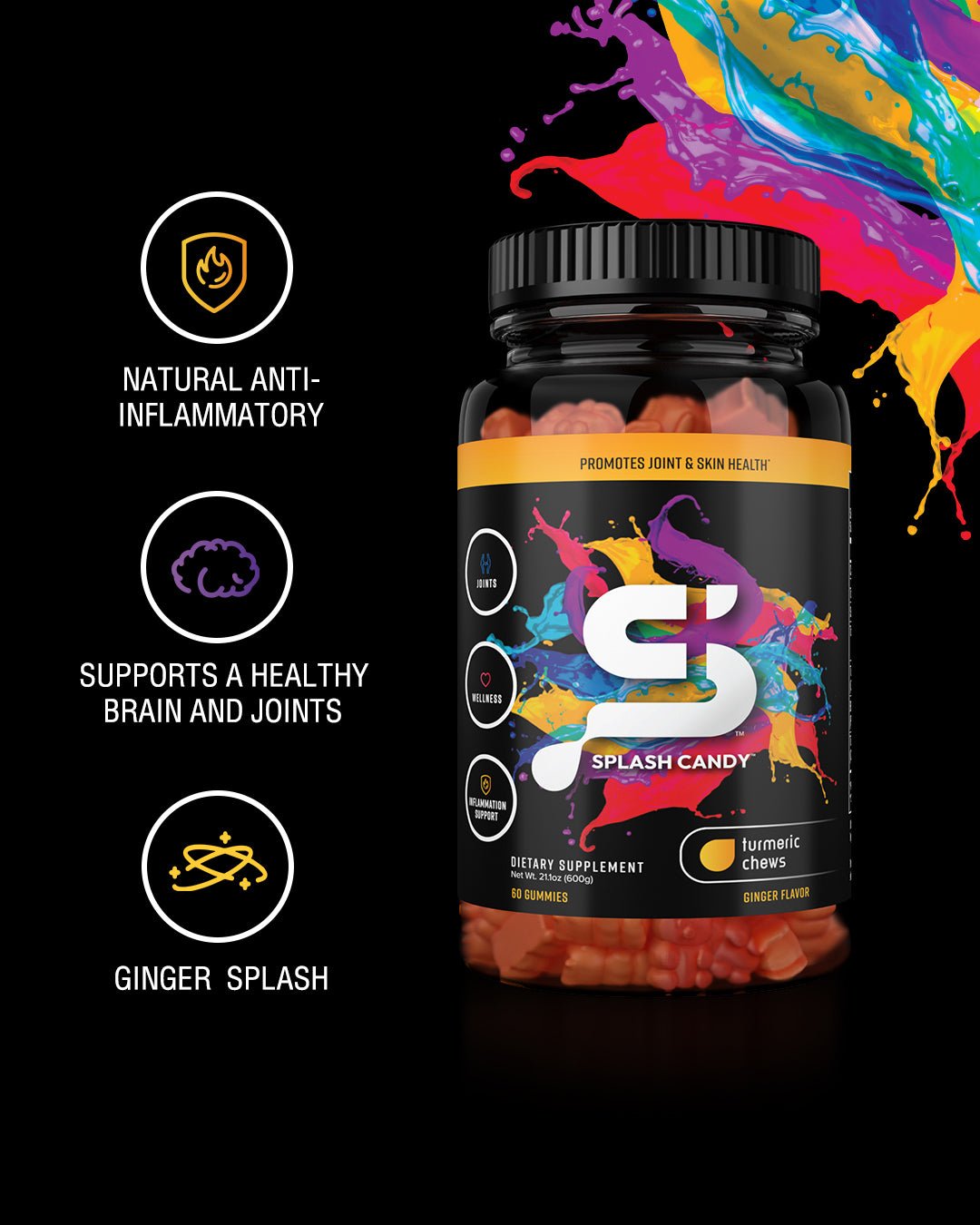 Splash Candy Turmeric Chews - Bodybuilding.com