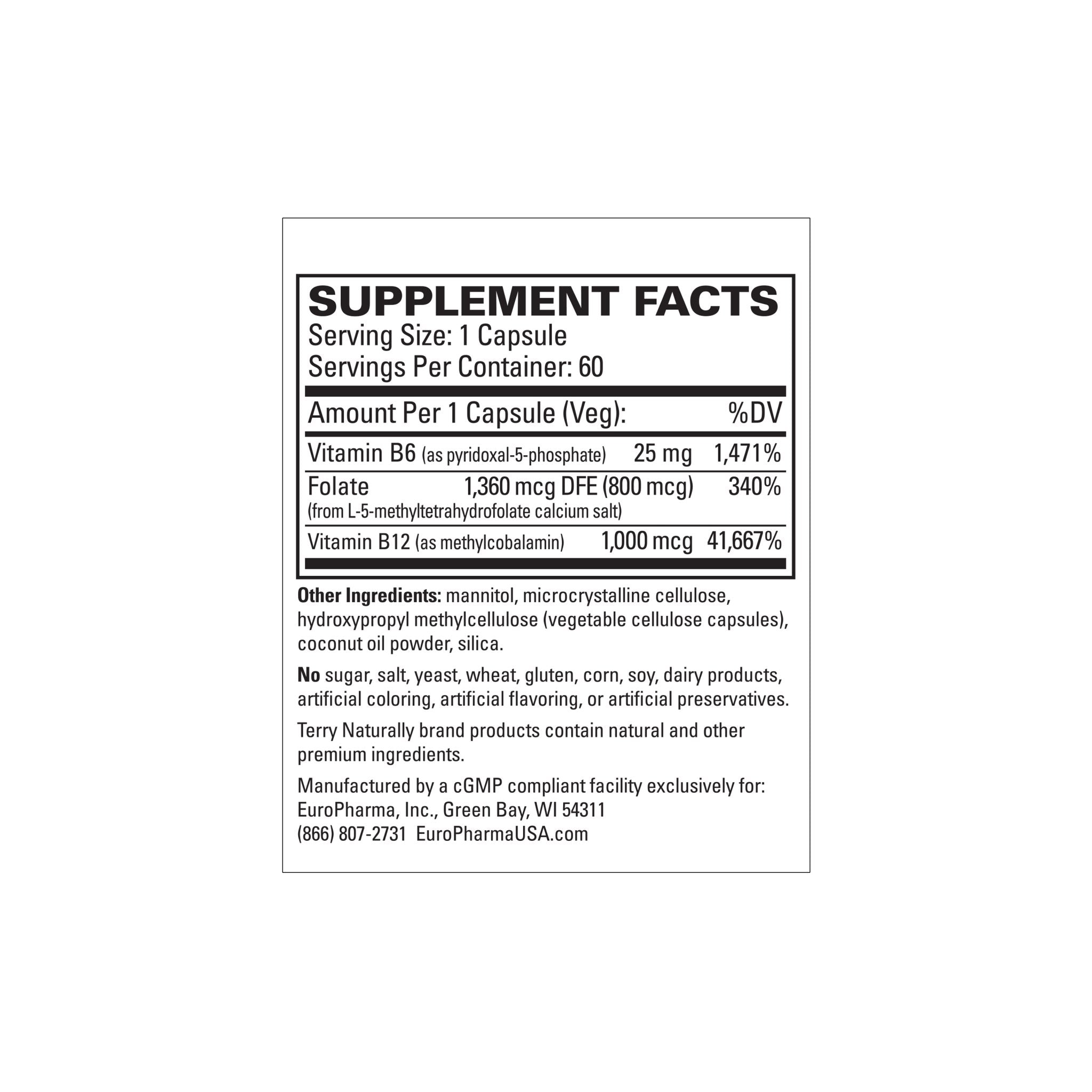 Terry Naturally BioActive Vitamin B - Bodybuilding.com