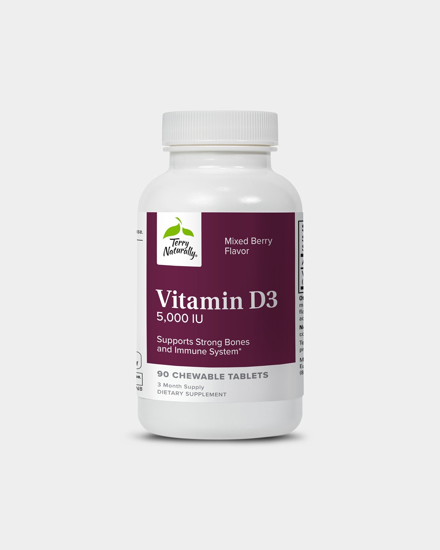 Terry Naturally Vitamin D3 Chewable Vitamin - Bodybuilding.com