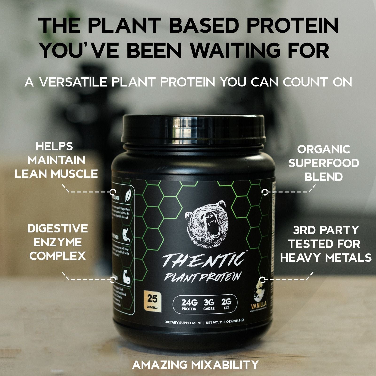 Thentic Plant Protein - Bodybuilding.com