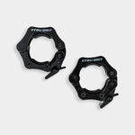 Tru Grit Black Barbell Collars (Pair) - Bodybuilding.com