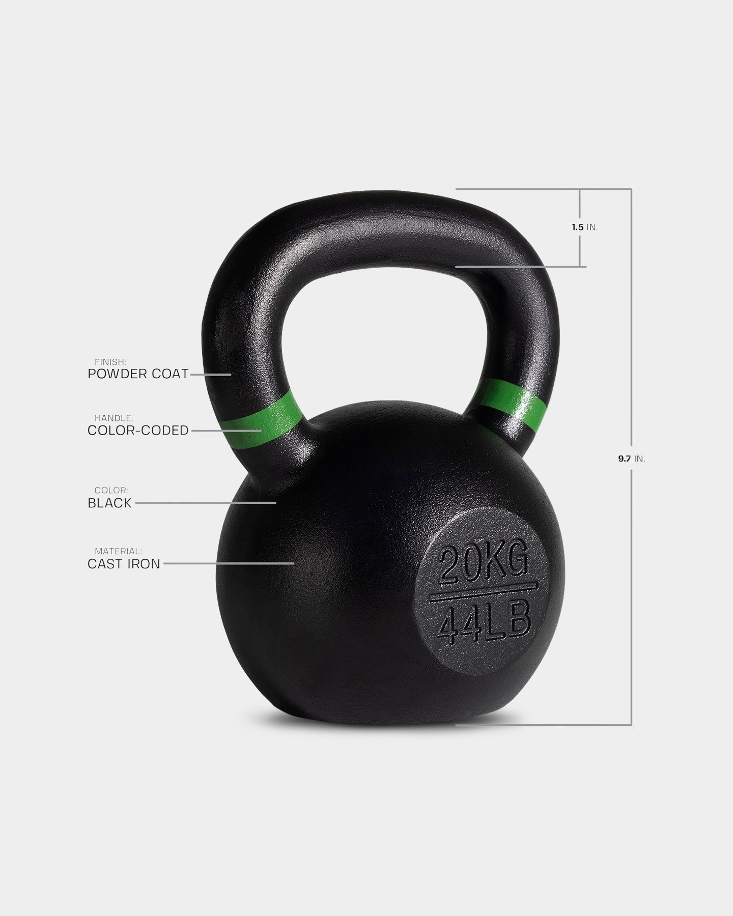 Tru Grit Cast Iron Kettlebell - Bodybuilding.com