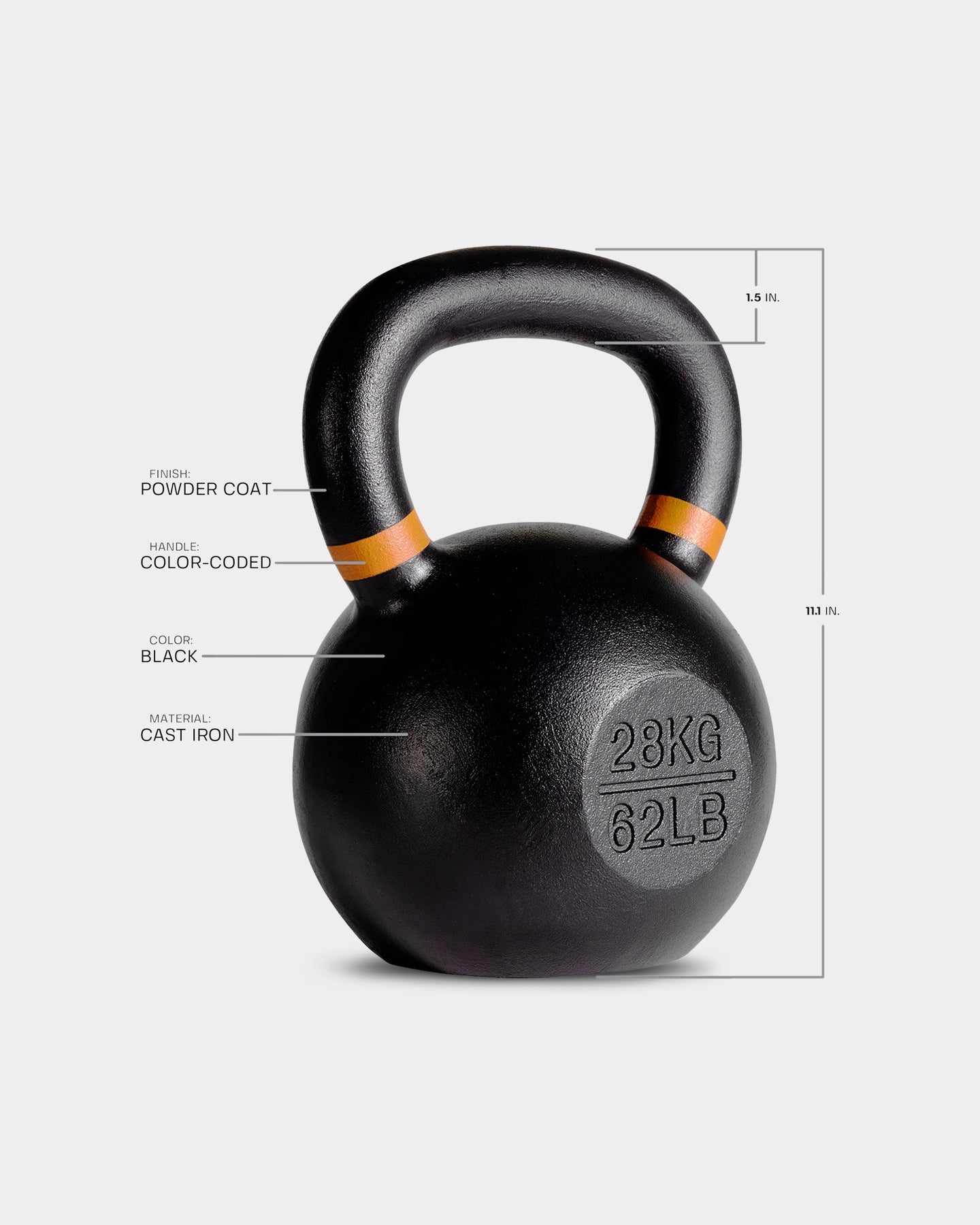 Tru Grit Cast Iron Kettlebell - Bodybuilding.com