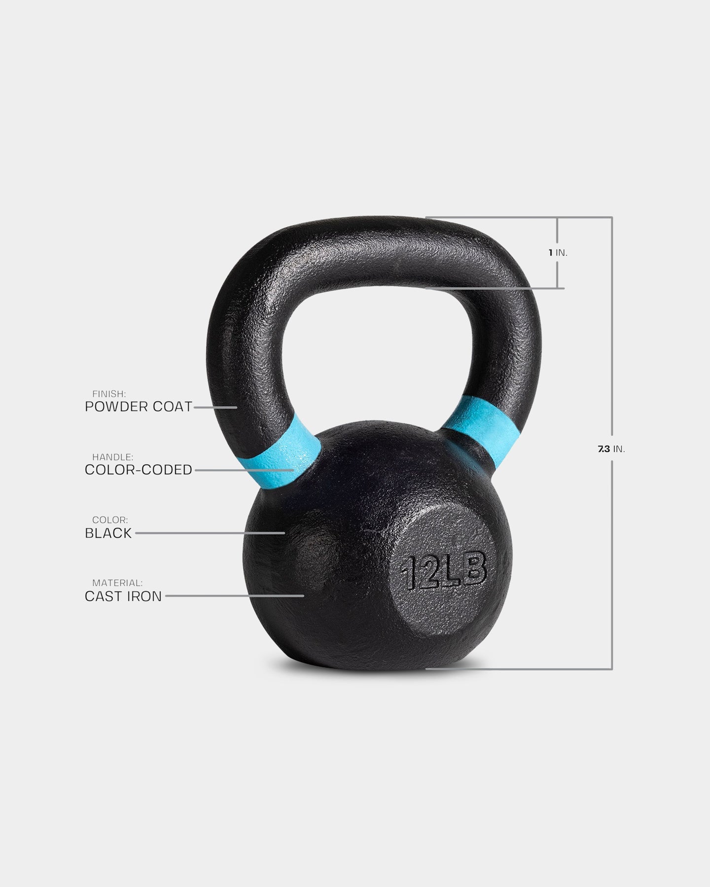 Tru Grit Cast Iron Kettlebell - Bodybuilding.com