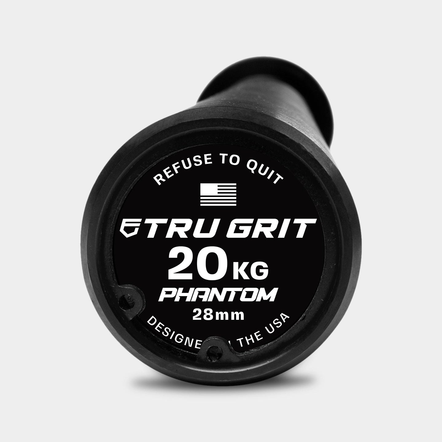 Tru Grit Men's Black Cerakote Phantom Barbell - Bodybuilding.com