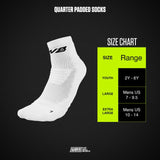 We Ball Sports Padded Quarter Socks - Bodybuilding.com