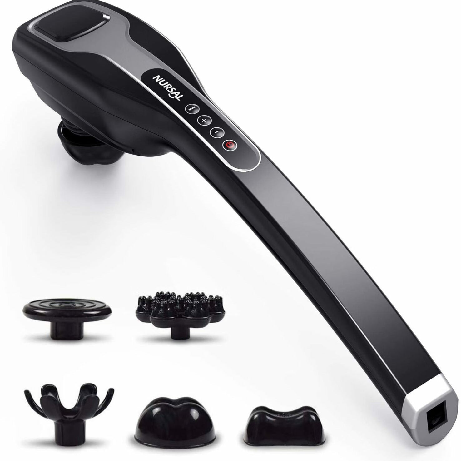 Nursal Handheld Percussion Massager, One Size, Black A2