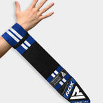 RDX Sports W4 Wrist Support Wraps For Weight Lifting, M - 24", Blue A3