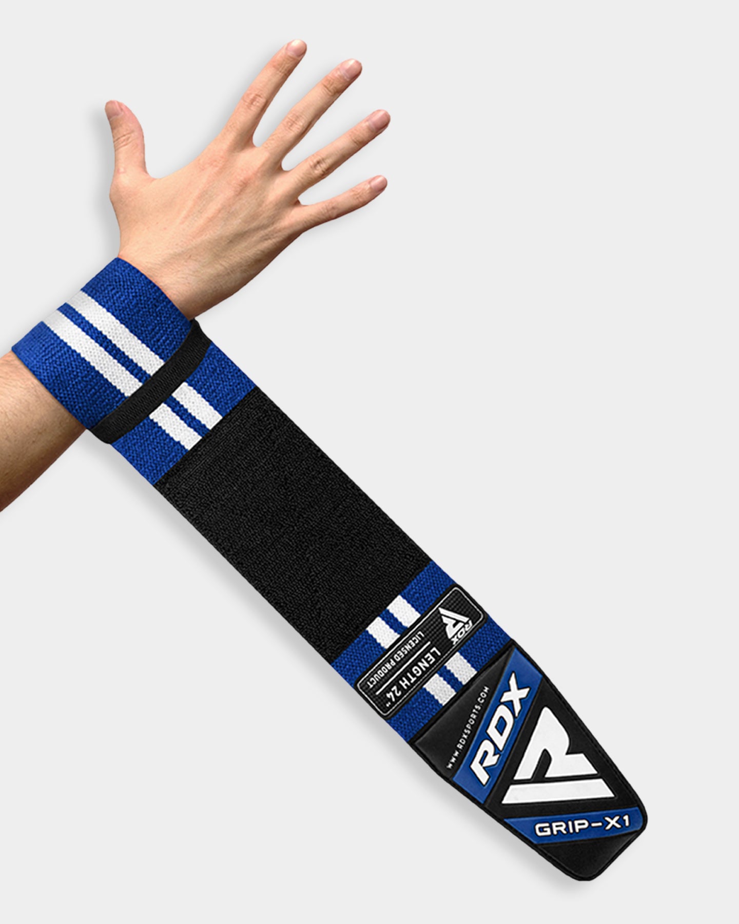 RDX Sports W4 Wrist Support Wraps For Weight Lifting, M - 24", Blue A3