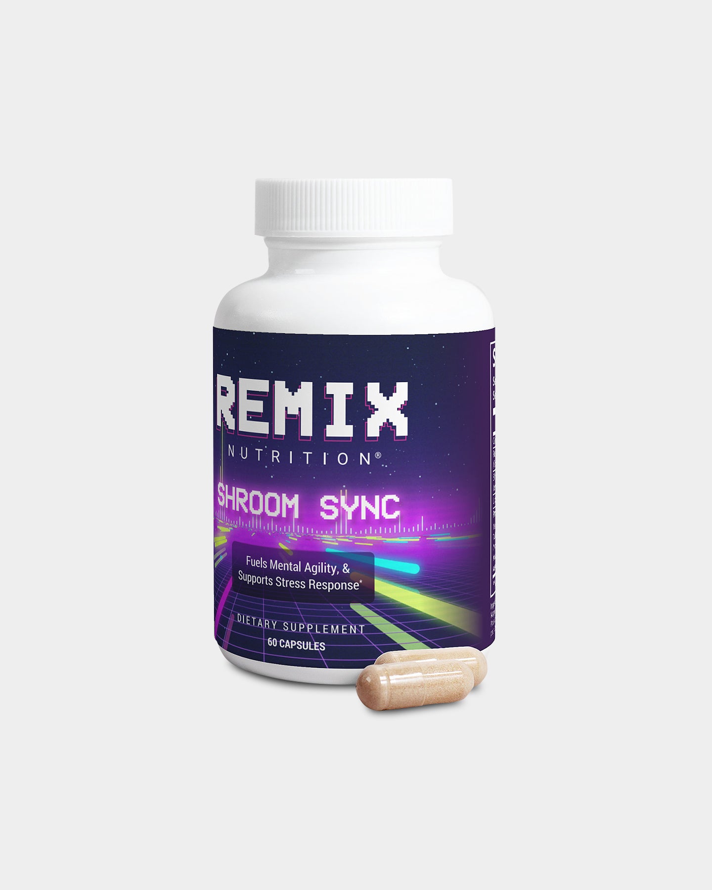 REMIX Nutrition Shroom Sync, Unflavored, 60 Capsules A3