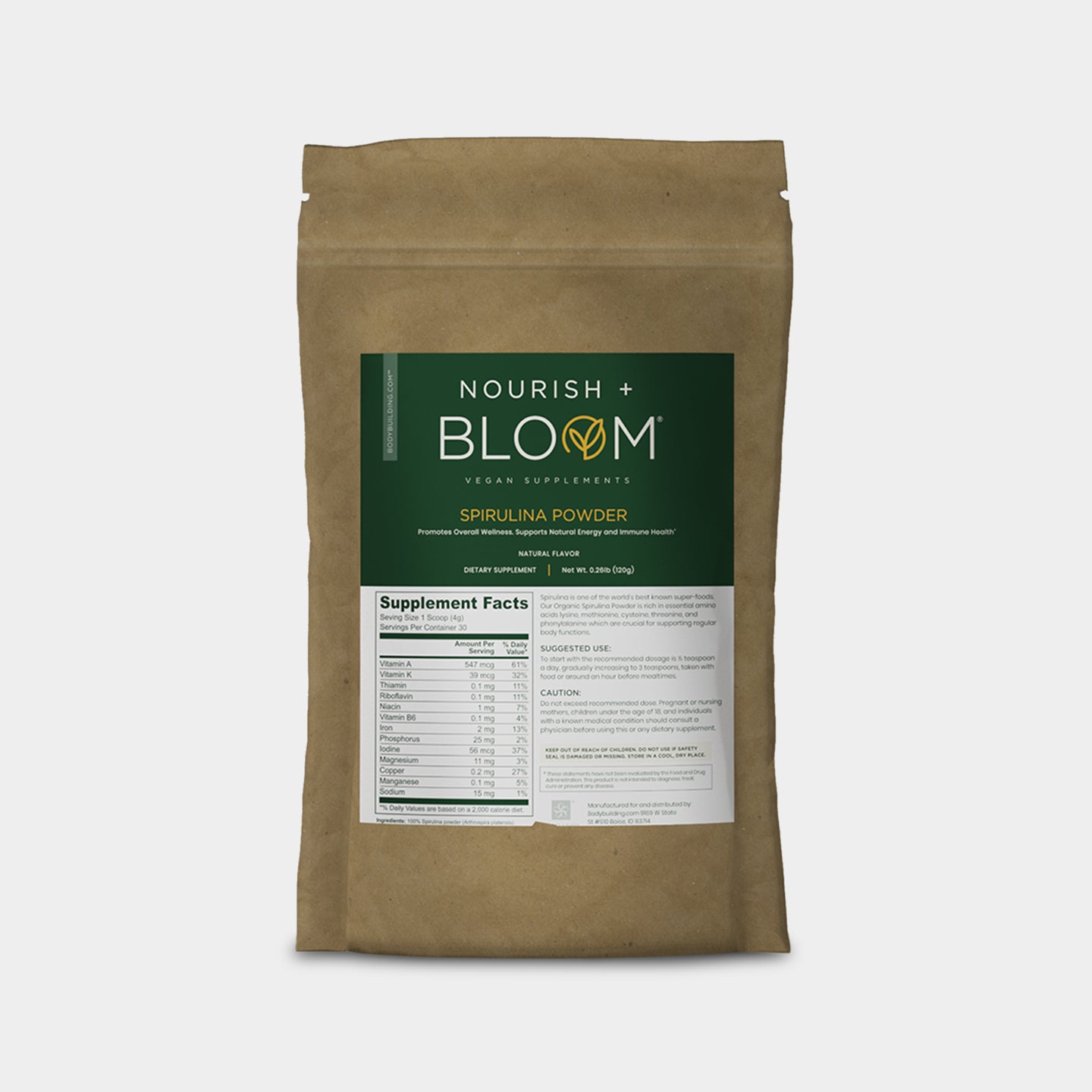 Nourish & Bloom Spirulina Powder A1