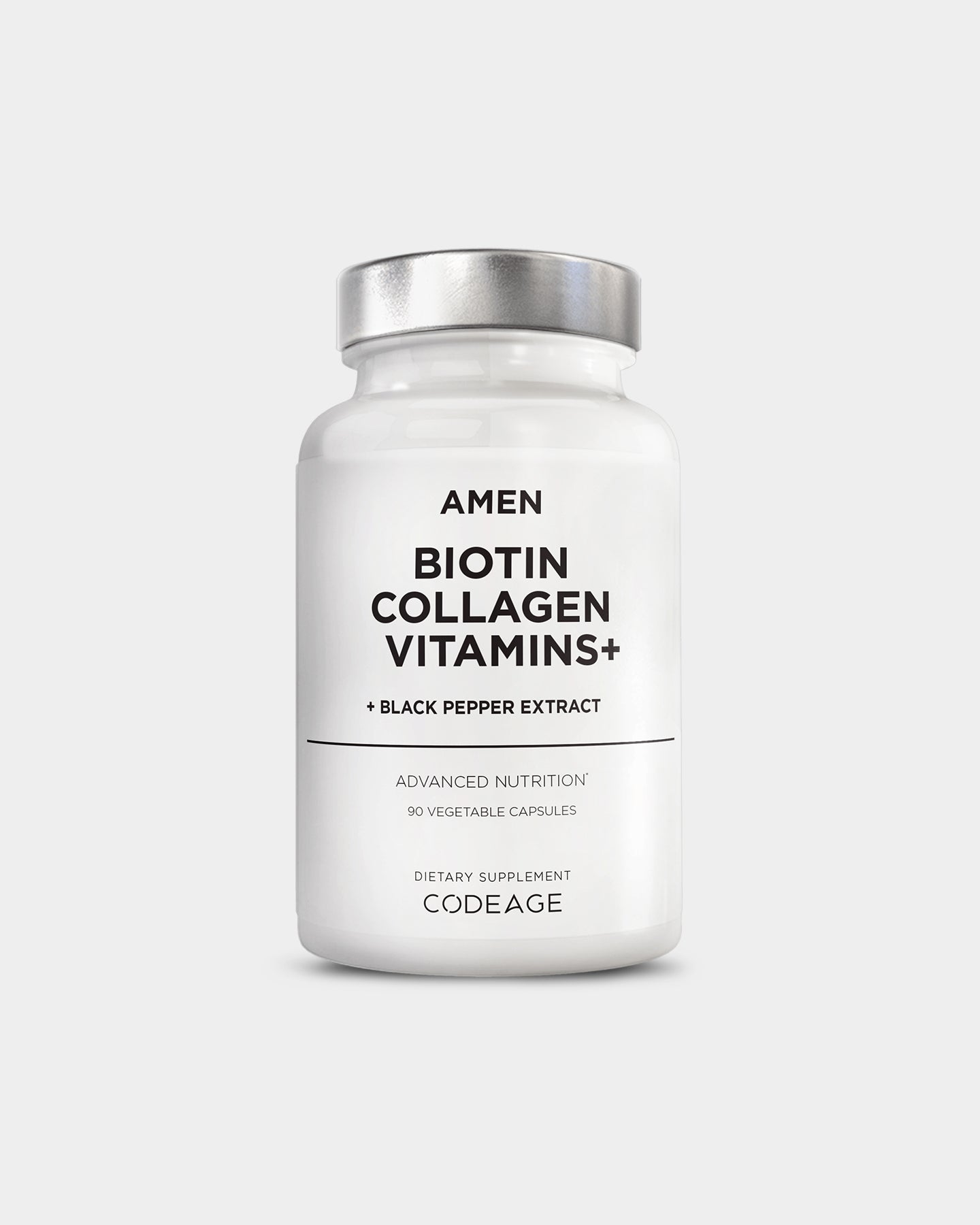 Codeage Amen Biotin Collagen Vitamins + Black Pepper Extract Main