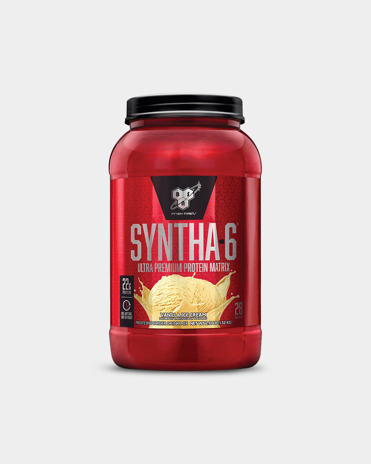 BSN Syntha-6 Whey Protein Powder, Vanilla Ice Cream, 2.91 Lbs.