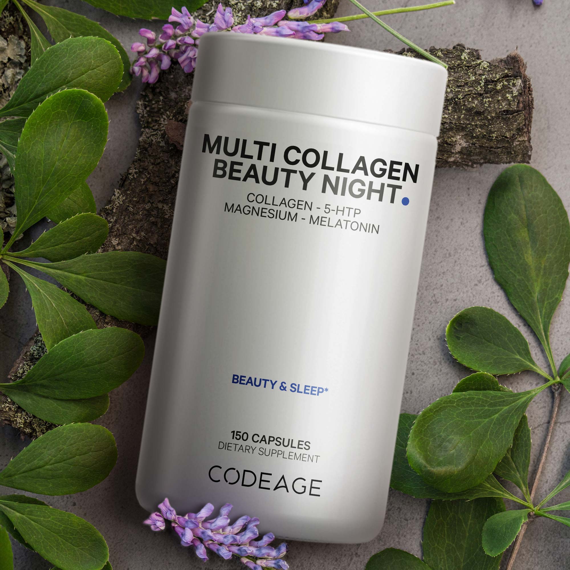 Codeage Multi Collagen Beauty Night, Unflavored, 150 Capsules A2