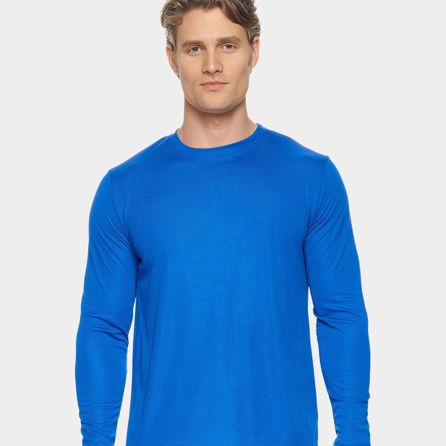 Expert Brand DriMax Men's Performance Long Sleeve Shirt, XXS, Royal Blue A1
