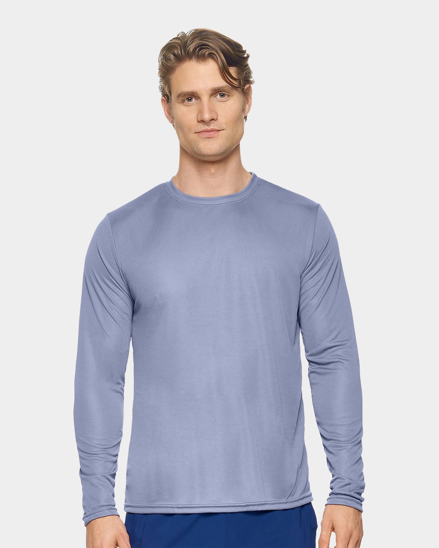 Expert Brand DriMax Men's Performance Long Sleeve Shirt, 3XL, Steel A1