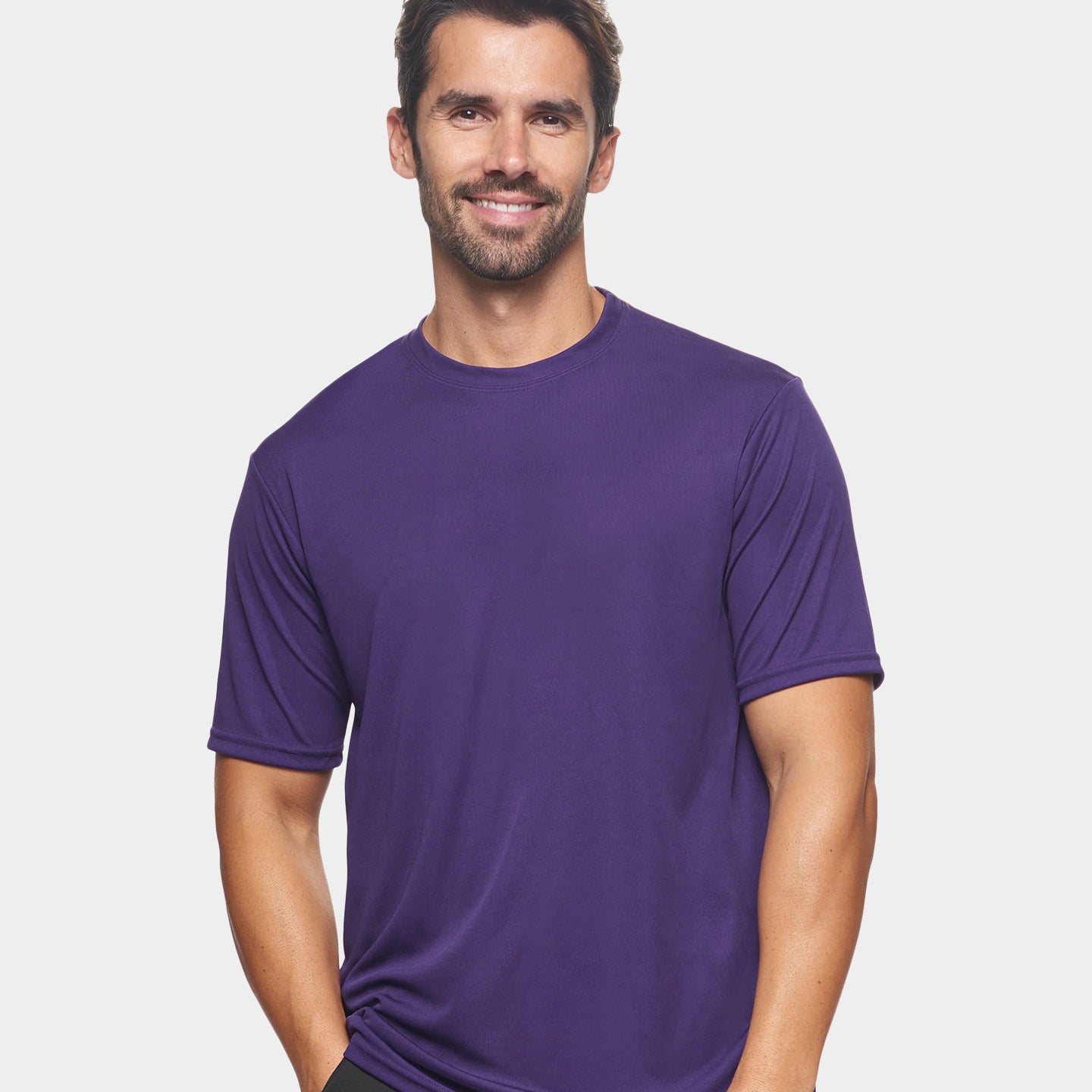 Expert Brand DriMax Men's Performance Crewneck T-Shirt, 4XL, Purple A1