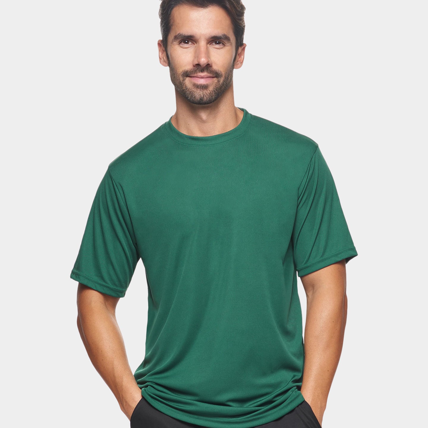 Expert Brand DriMax Men's Performance Crewneck T-Shirt, 4XL, Forest Green A1