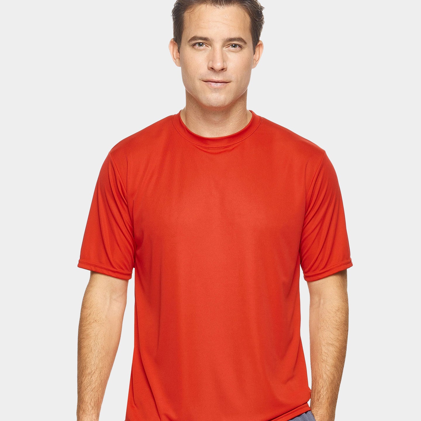 Expert Brand DriMax Men's Performance Crewneck T-Shirt, 4XL, Red A1