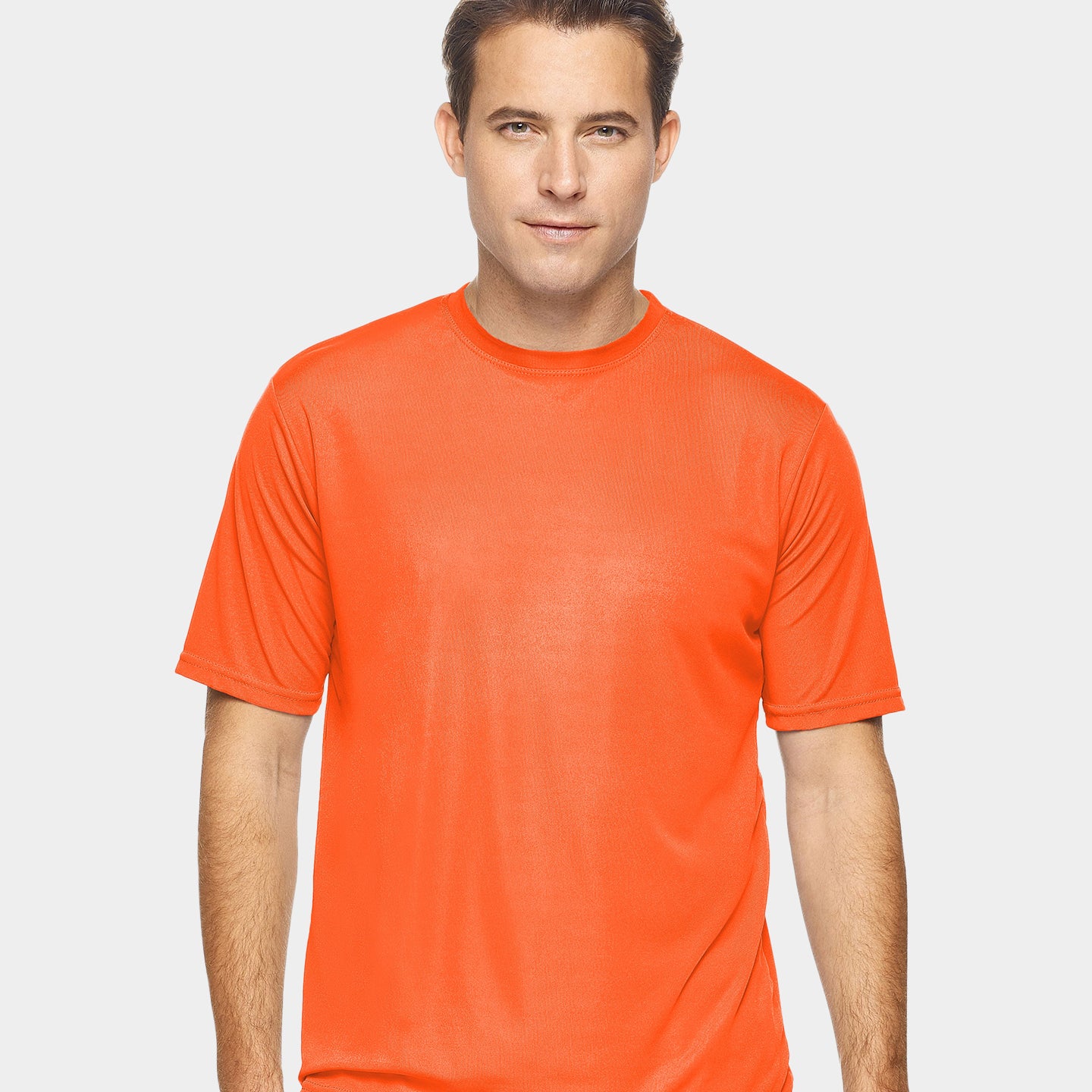 Expert Brand DriMax Men's Performance Crewneck T-Shirt, XXS, Safety Orange A1